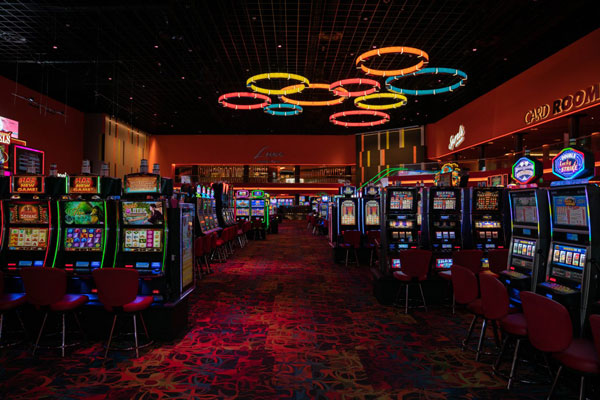 Casino Card Room gaming floor showing slot machines at the Casino at Dania Beach